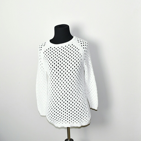Cynthia Rowley Tops - Cynthia Rowley Ivory Knitted Sweater